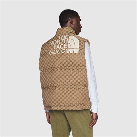 the north face x gucci down vest|north face Gucci tracksuit.